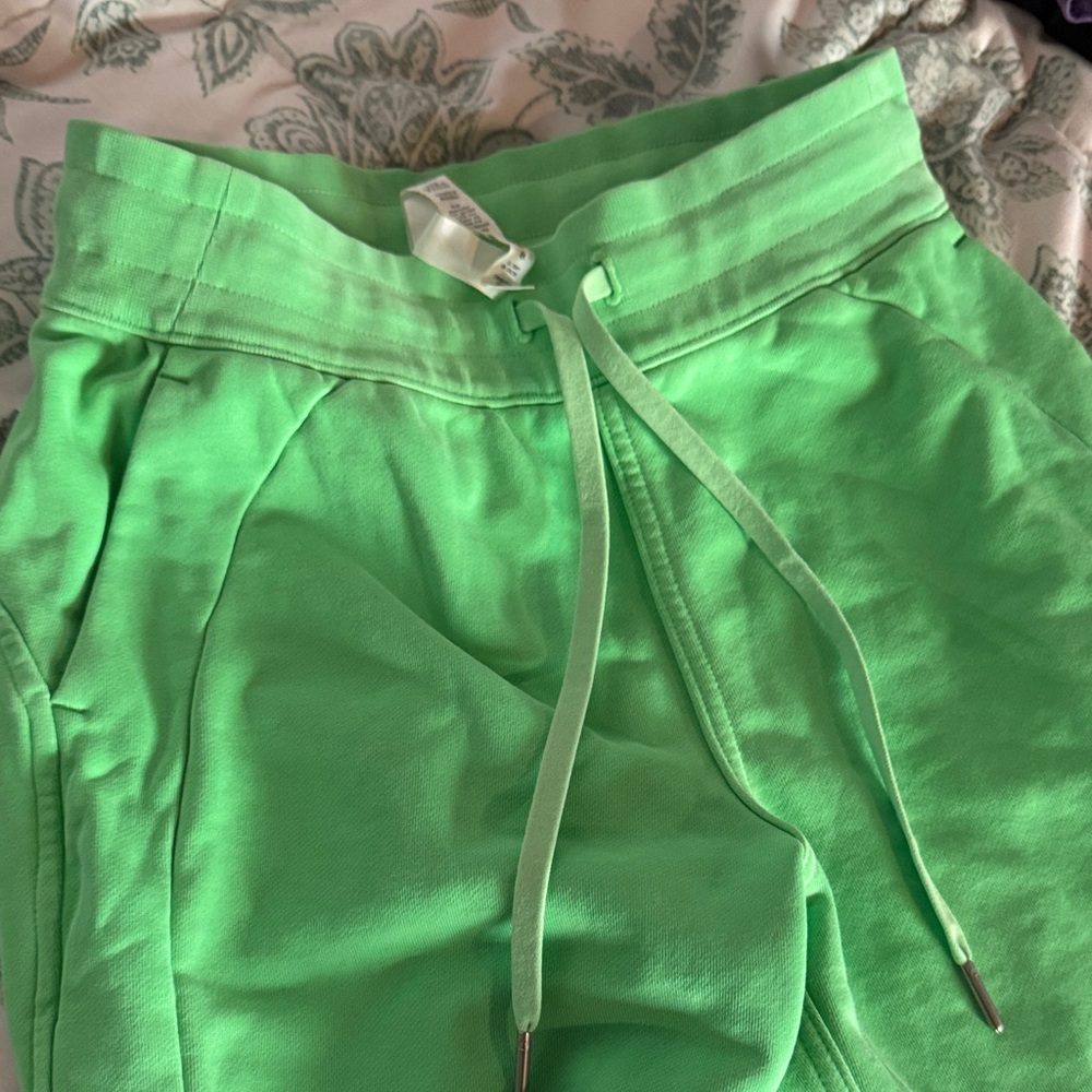 Lululemon Athletica Bright Green Track Pants